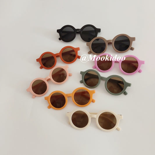 Lunettes de soleil pour enfants, lunettes de couleur unie à la mode, AG001