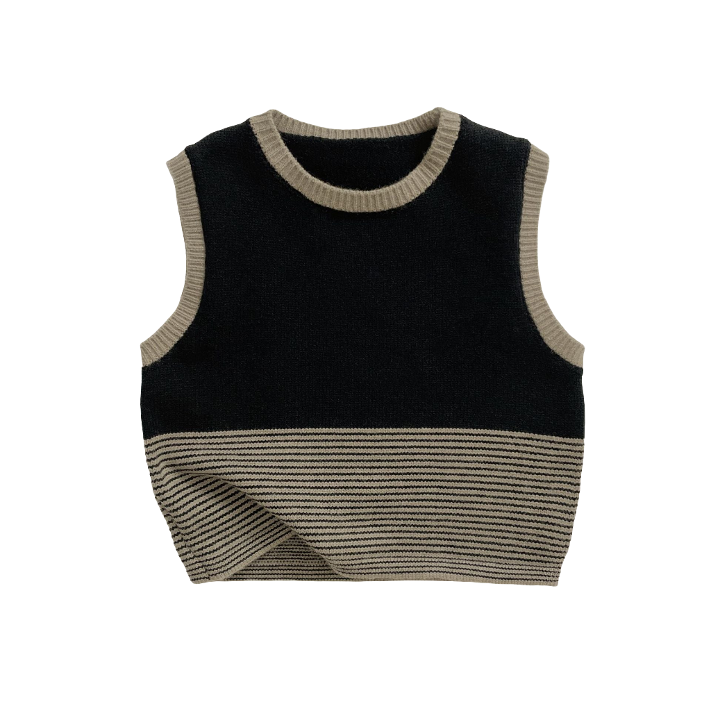 Infant Toddler Baby Boy Girl Colorblock Sweater Vest