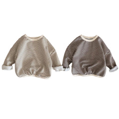 Kid's Striped Long-sleeve T-shirt top 0-7 Years Old