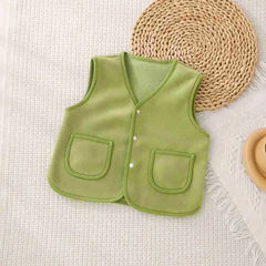 Kids Warm Fleece Cotton Children Spring Vest