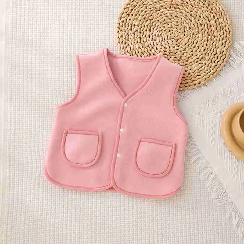 Kids Warm Fleece Cotton Children Spring Vest