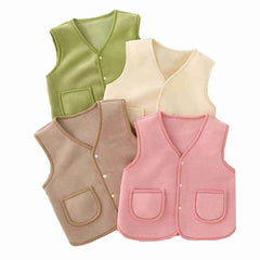 Kids Warm Fleece Cotton Children Spring Vest