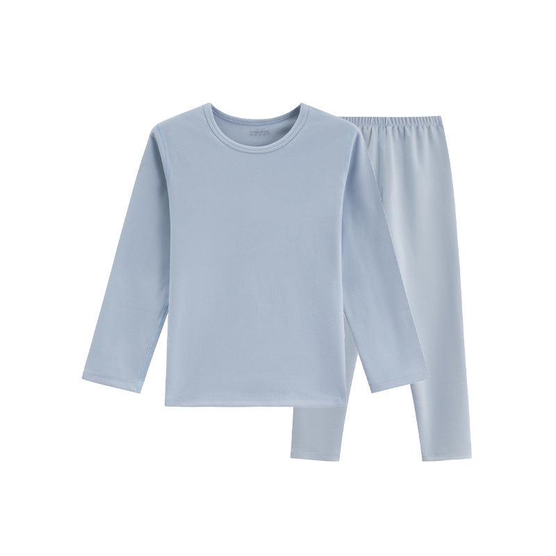 Kids Pajamas Boys & Girls Blue Solid Colors 2 Piece Pajama Set