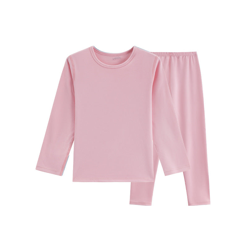 Kids Pajamas Boys & Girls Pink Solid Colors 2 Piece Pajama Set