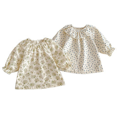 Robe fleurie de printemps pour bébé fille