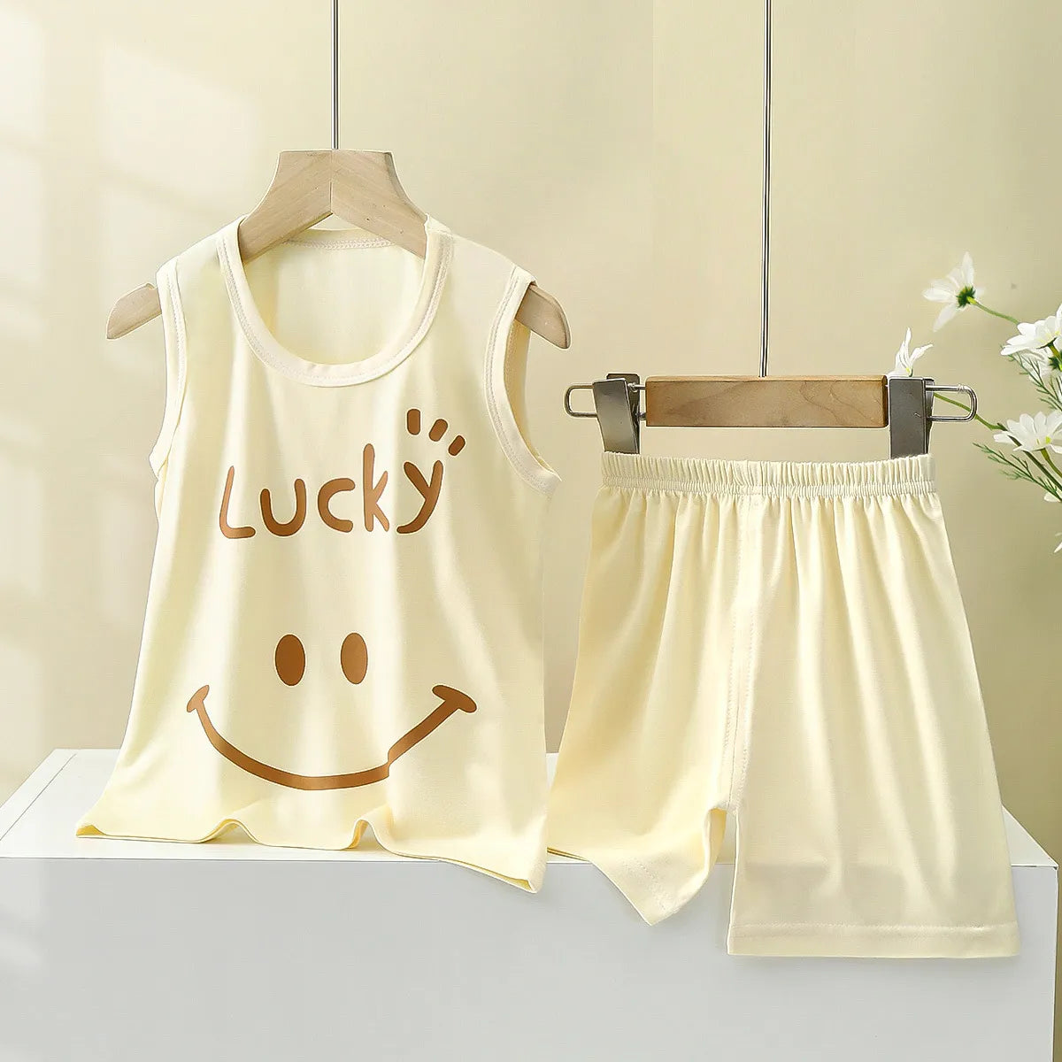 Lucky Smiley Boys and Girls Uniex Summer Outfit