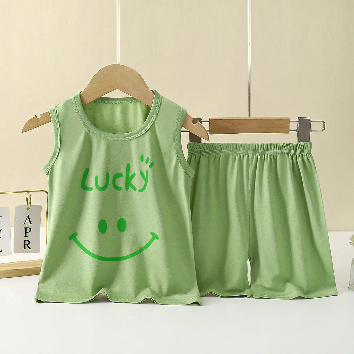 Lucky Smiley Boys and Girls Uniex Summer Outfit