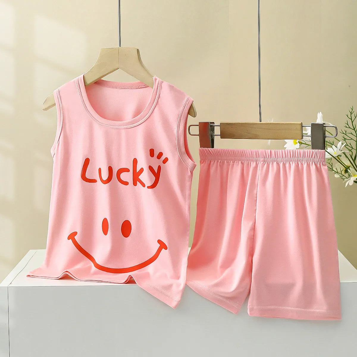 Lucky Smiley Boys and Girls Uniex Summer Outfit