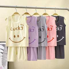 Lucky Smiley Boys and Girls Uniex Summer Outfit