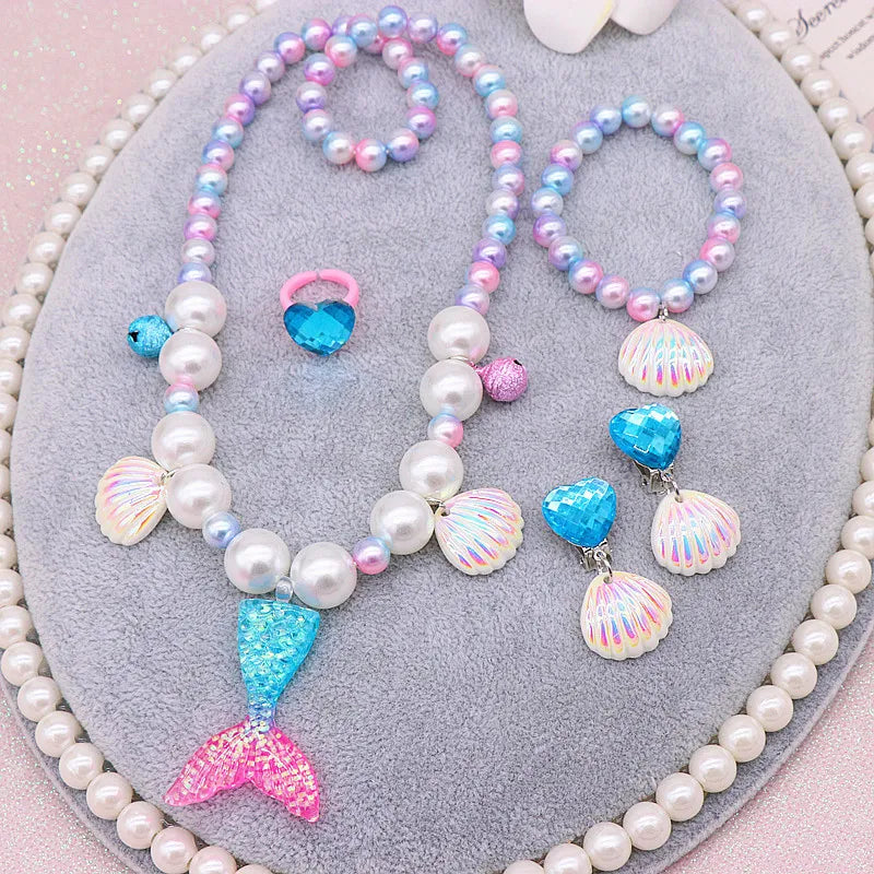 Mermaid Jewelry Necklace Accessories for Girls Party Costume