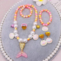 Mermaid Jewelry Necklace Accessories for Girls Party Costume