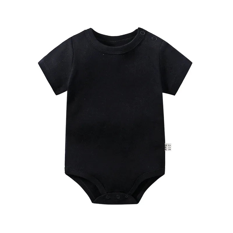 Newborn Baby Solid Color Bodysuit Jumpsuit Romper