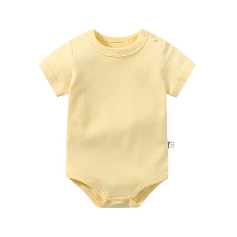 Newborn Baby Solid Color Bodysuit Jumpsuit Romper