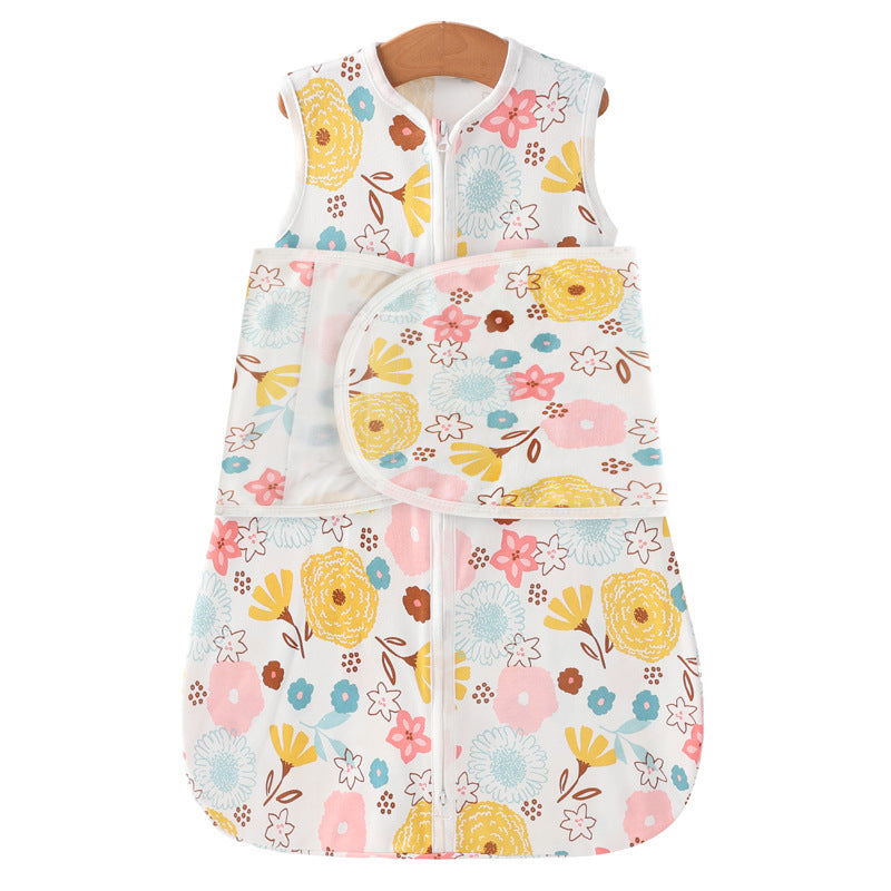 Newborn Sleep Sack Baby Swaddle 3-Way Adjustable Floral Wearable Blanket