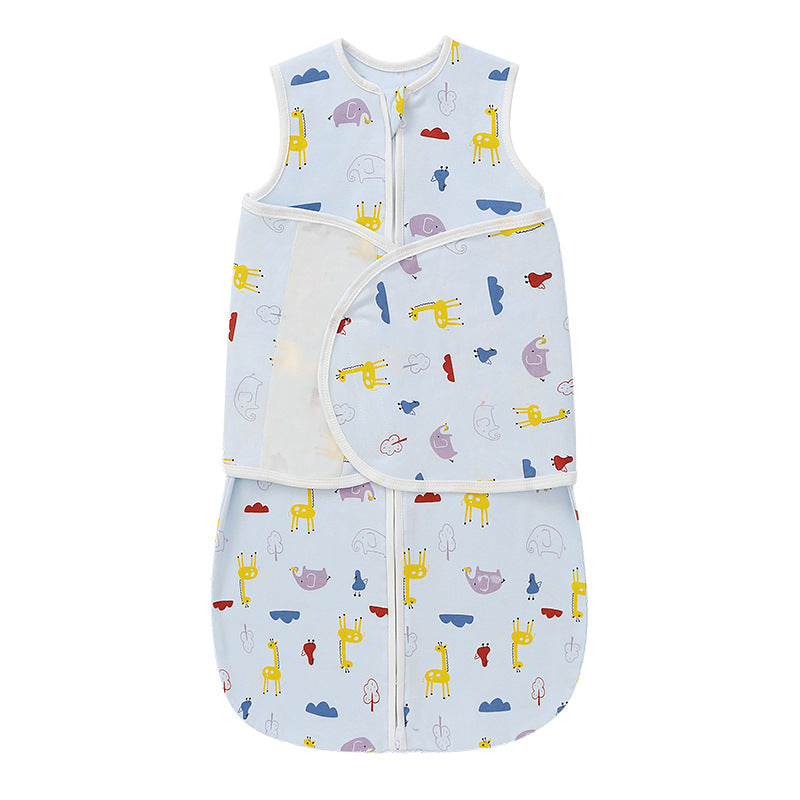 Newborn Sleep Sack Baby Swaddle 3-Way Adjustable Zoo Wearable Blanket