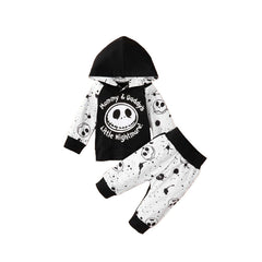 Nightmare Before Christmas Boys Pullover Hoodie and Pants Outfit Set