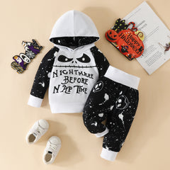 Nightmare Before Christmas Boys Pullover Hoodie and Pants Outfit Set