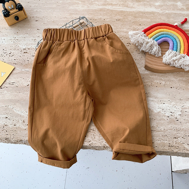 Pantalons décontractés pour garçons et filles, printemps-automne