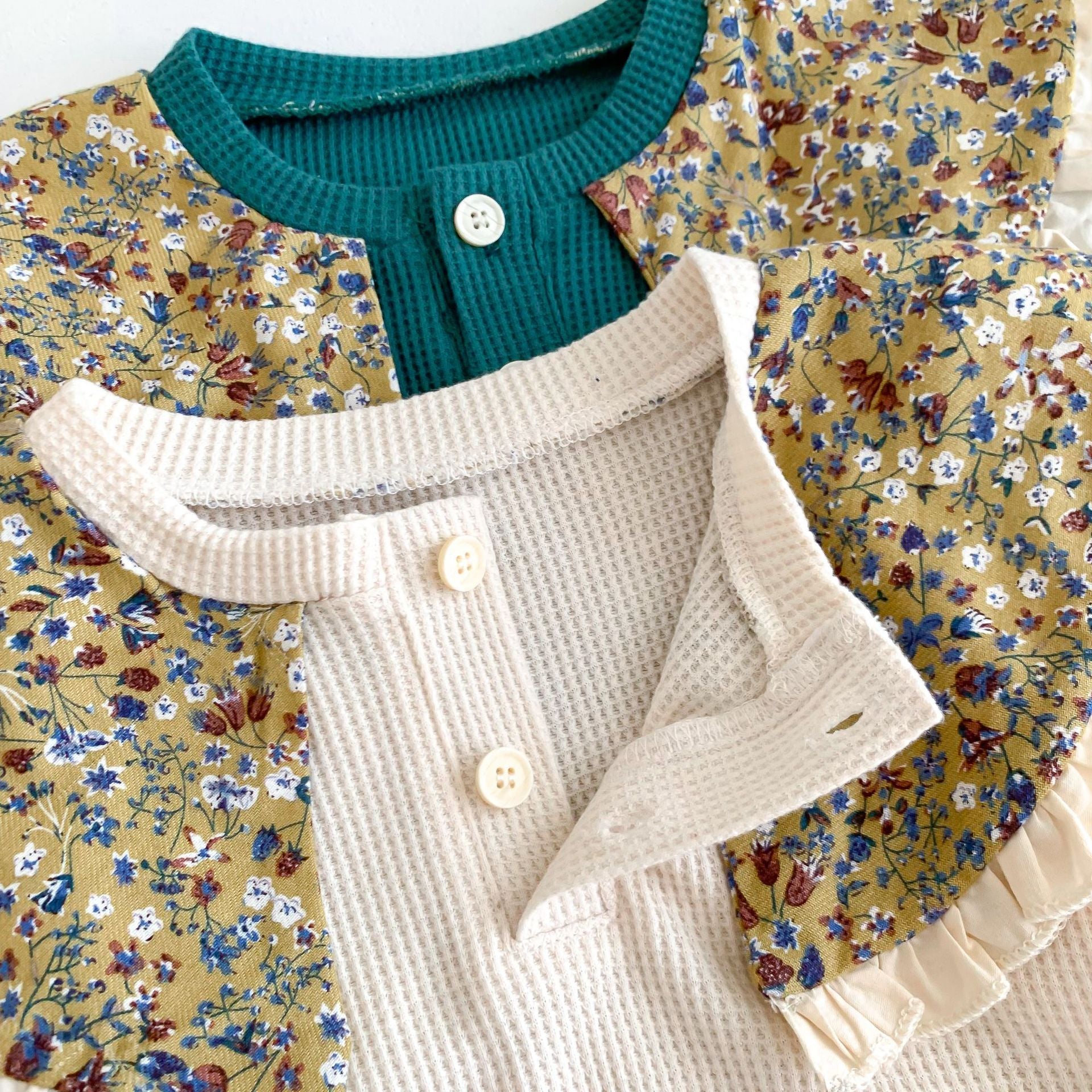 Gilet gaufré pour bébé fille, vêtements d'extérieur, haut à manches longues et pantalon, ensembles 2 pièces