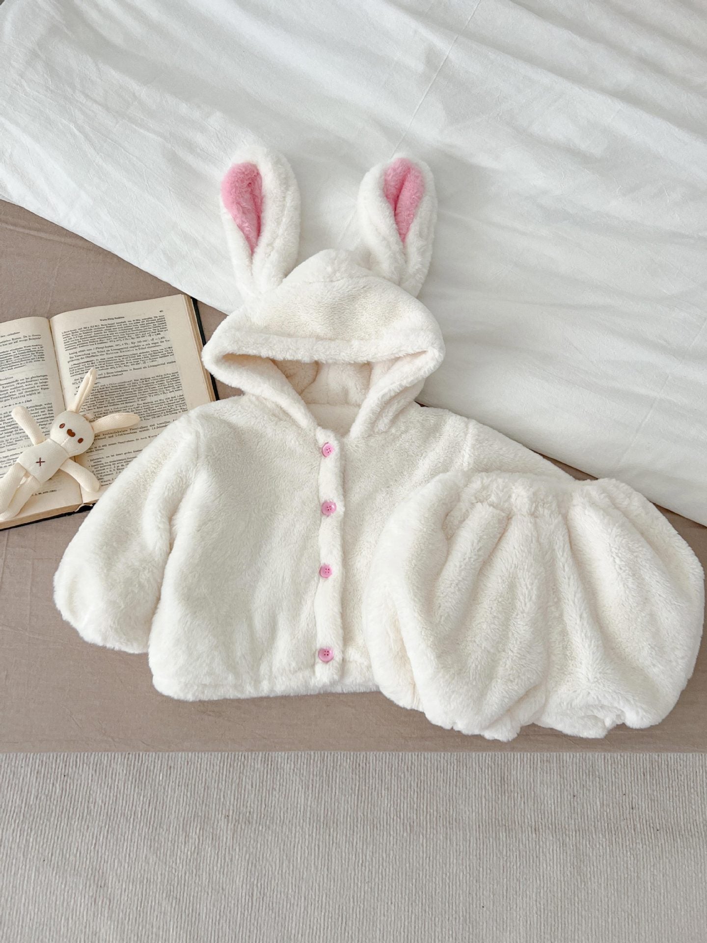 Baby Girl Clothes Cute Rabbit Ears Bummies Sets