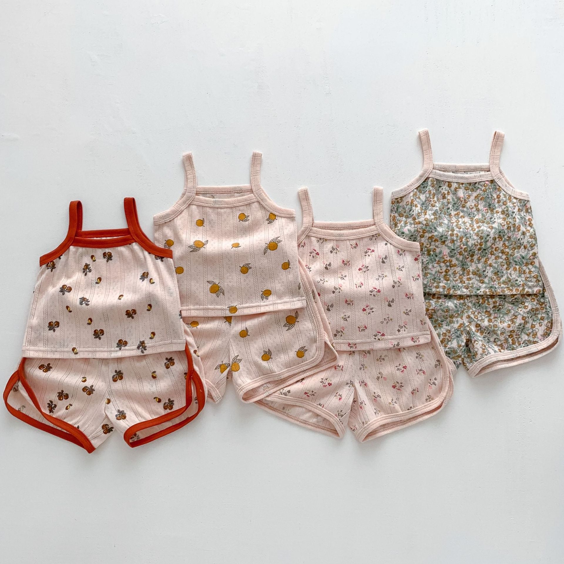 Ensemble pyjama 2 pièces pour bébés filles, vêtements de nuit pour enfants en bas âge