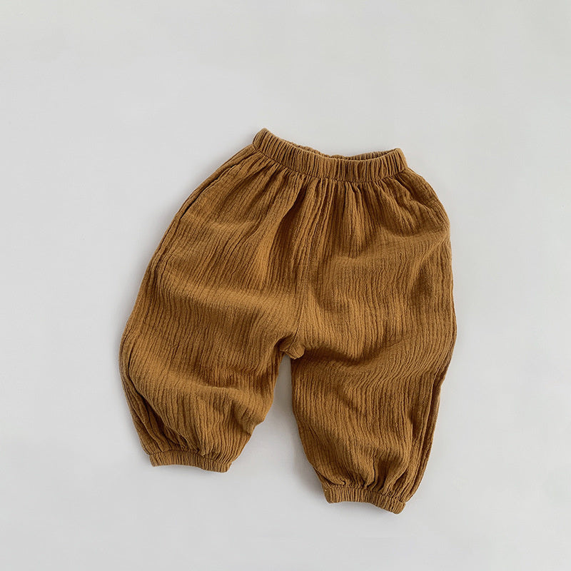 Boy's and girl's baby pants loose bloomers all-match trousers