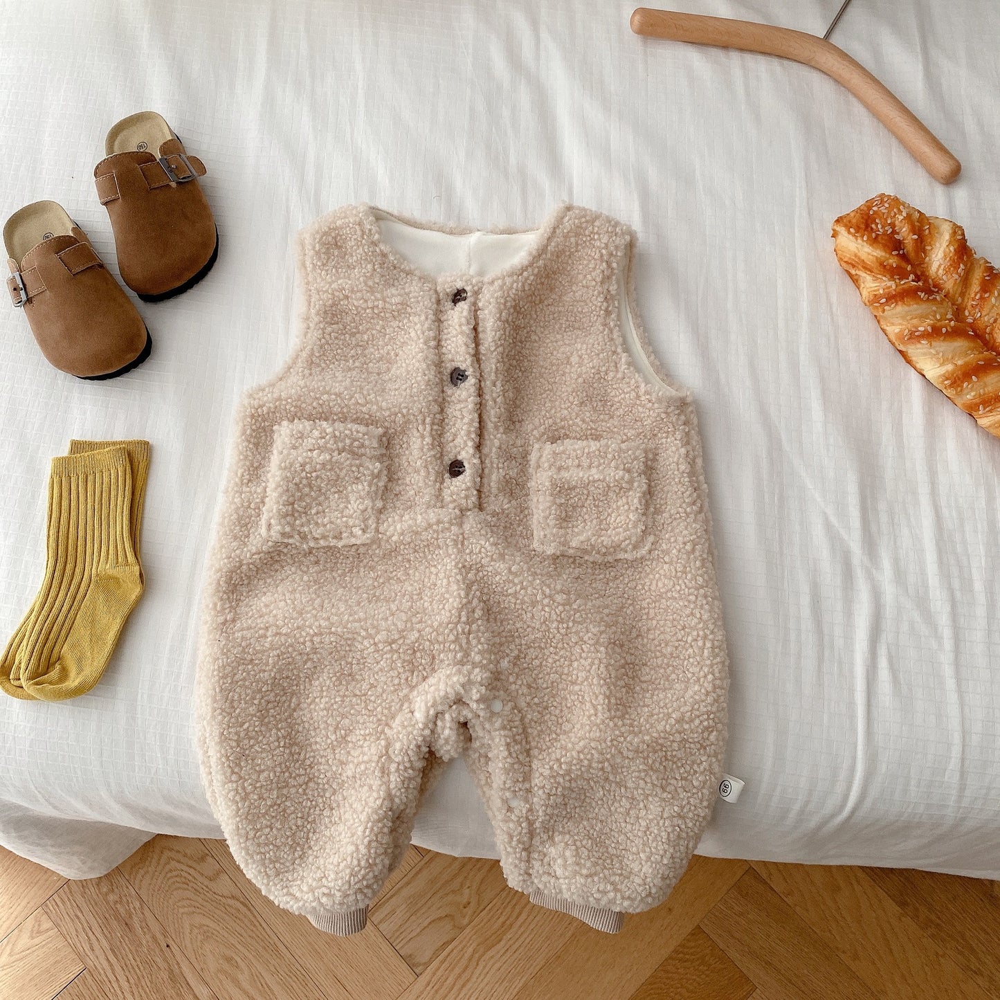 Vêtements unisexe pour bébé, salopette d'hiver, combinaison mignonne pour nouveau-né