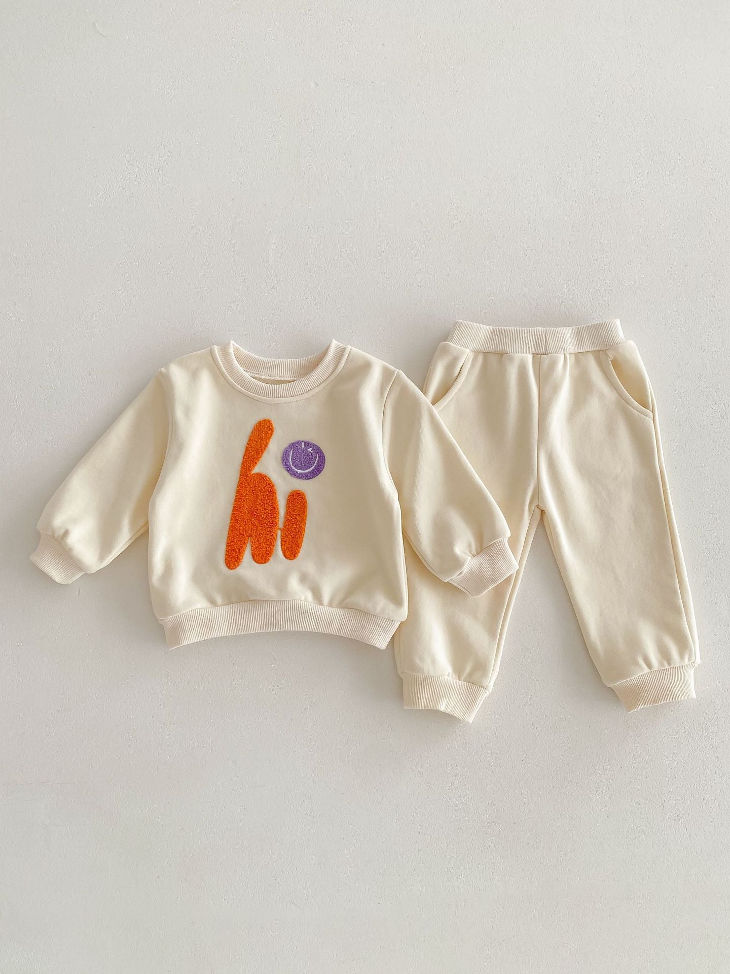 Alphabet Cartoon Casual Sets for Baby