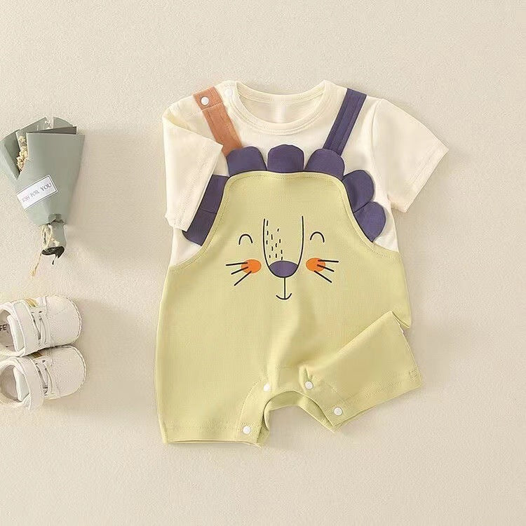 Baby Cute Cartoon Lion One Piece Romper Jumpsuit