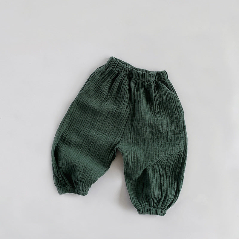 Boy's and girl's baby pants loose bloomers all-match trousers