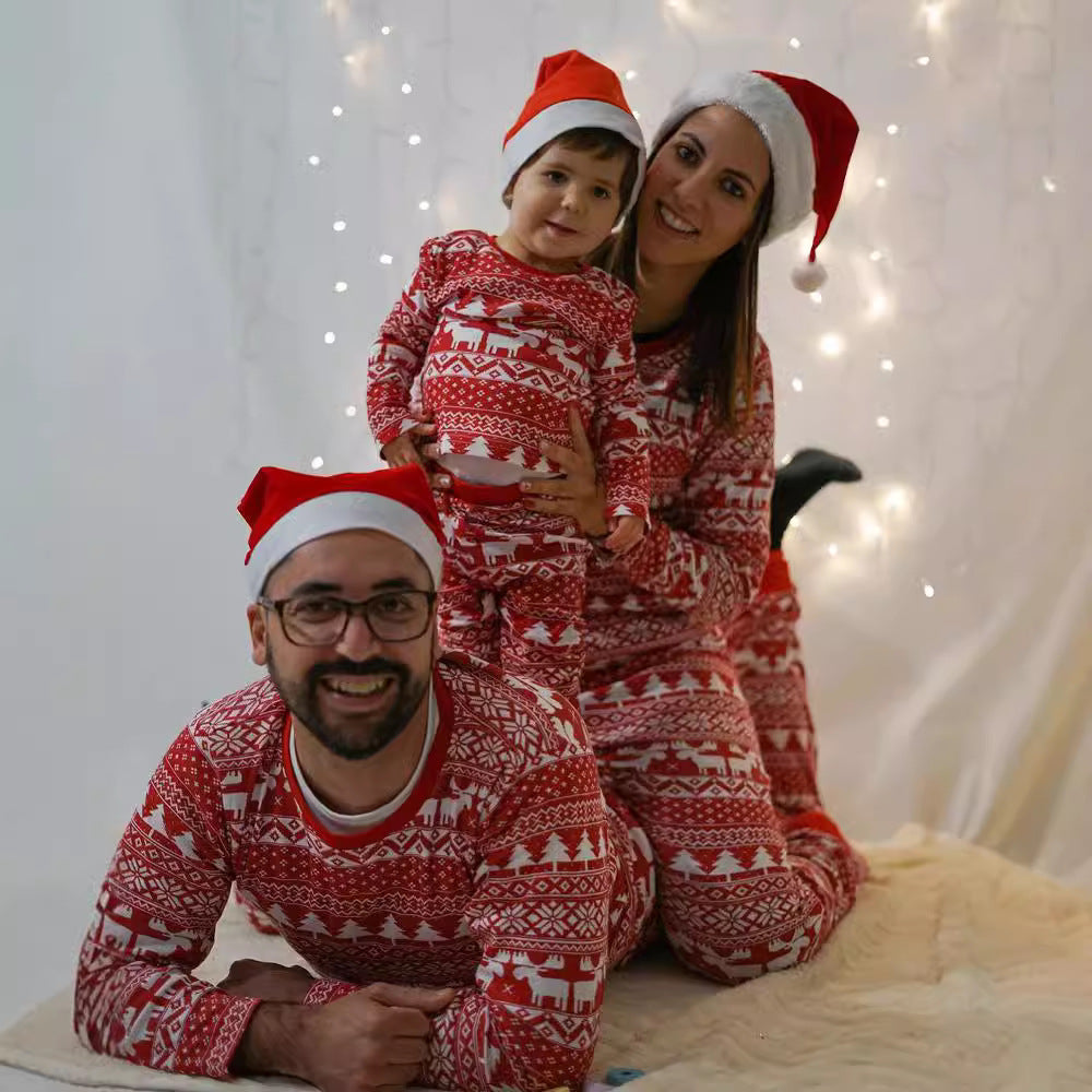 Christmas Matching Jammies for Adults and Kids Holiday Xmas Sleepwear Set