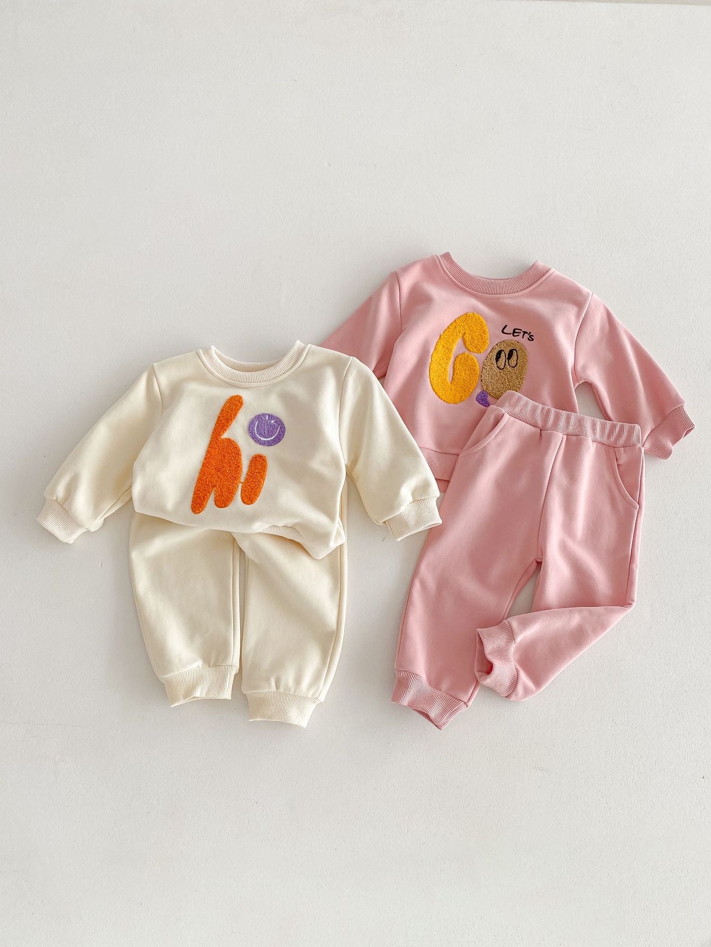 Alphabet Cartoon Casual Sets for Baby