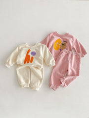 Alphabet Cartoon Casual Sets for Baby