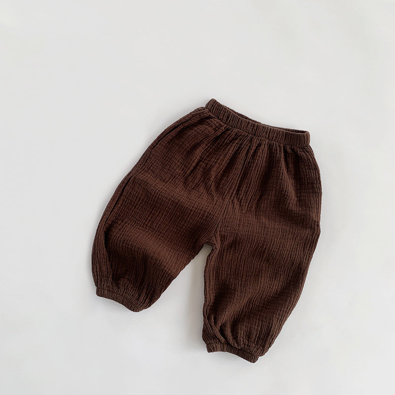 Boy's and girl's baby pants loose bloomers all-match trousers