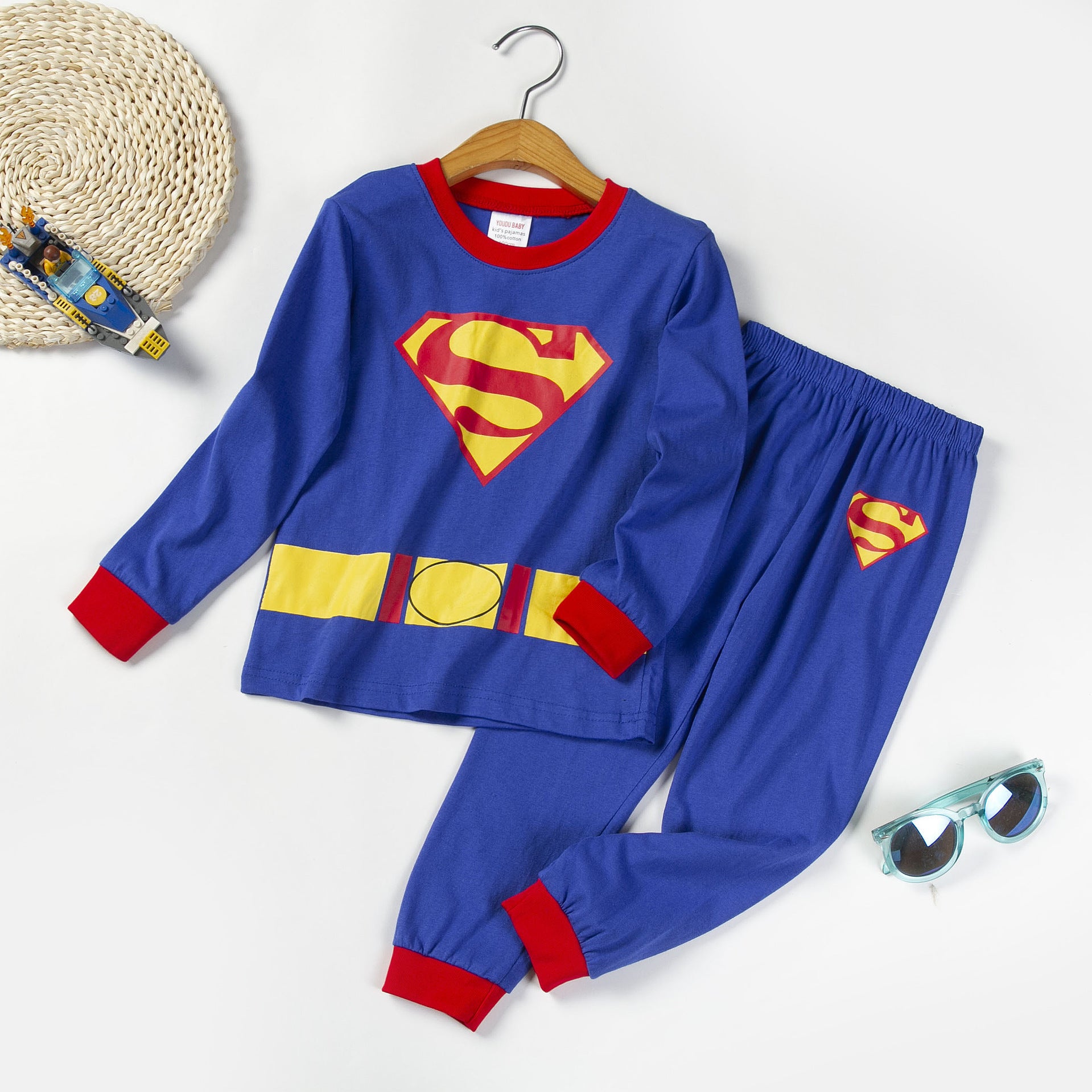 Toddler Boys Pajamas 2 Piece Pjs Set 100% Cotton Sleepwear