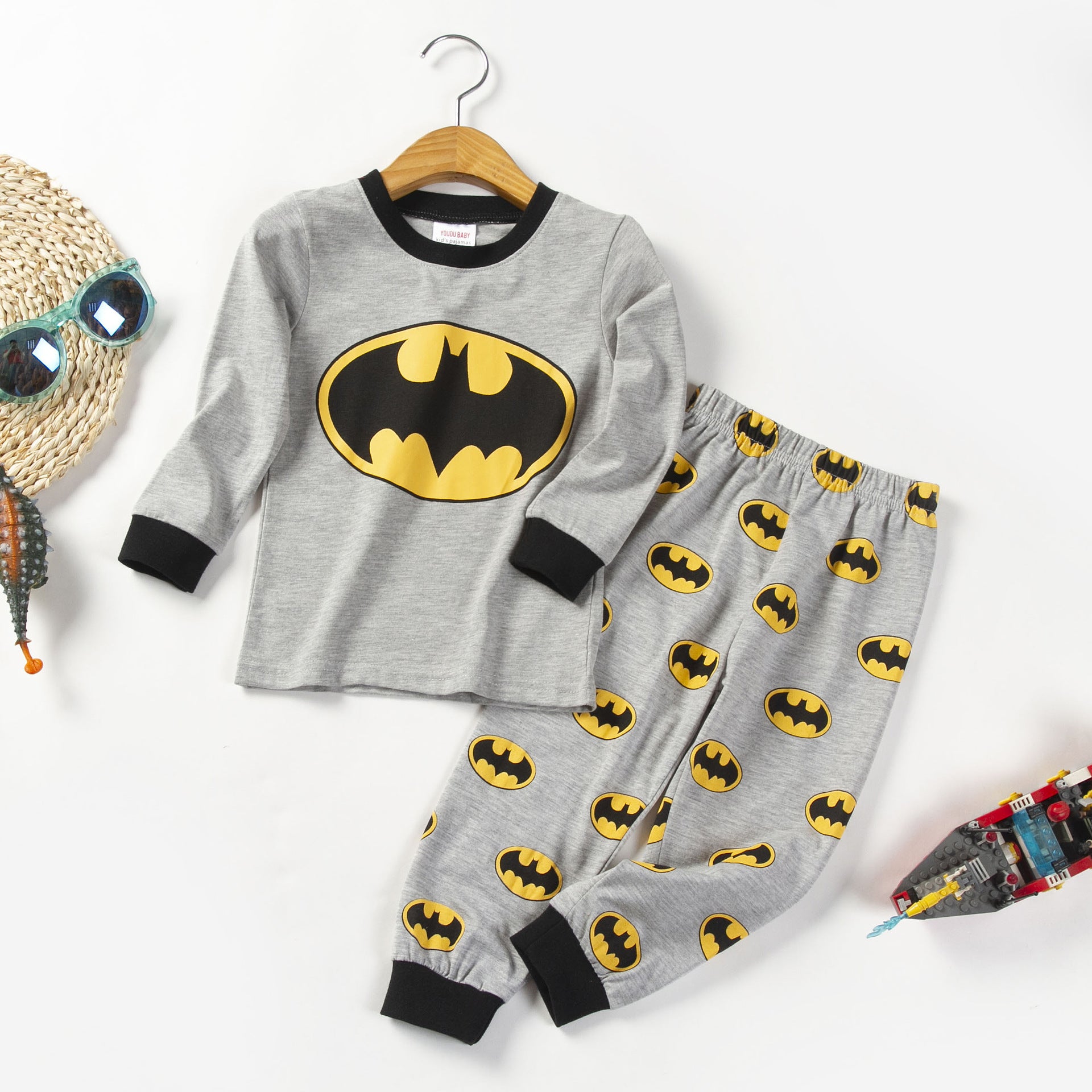 Toddler Boys Pajamas 2 Piece Pjs Set 100% Cotton Sleepwear