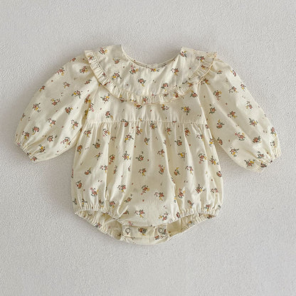 Baby Tree Print Romper Girl Doll Collar Dress Children Sisters Clothes