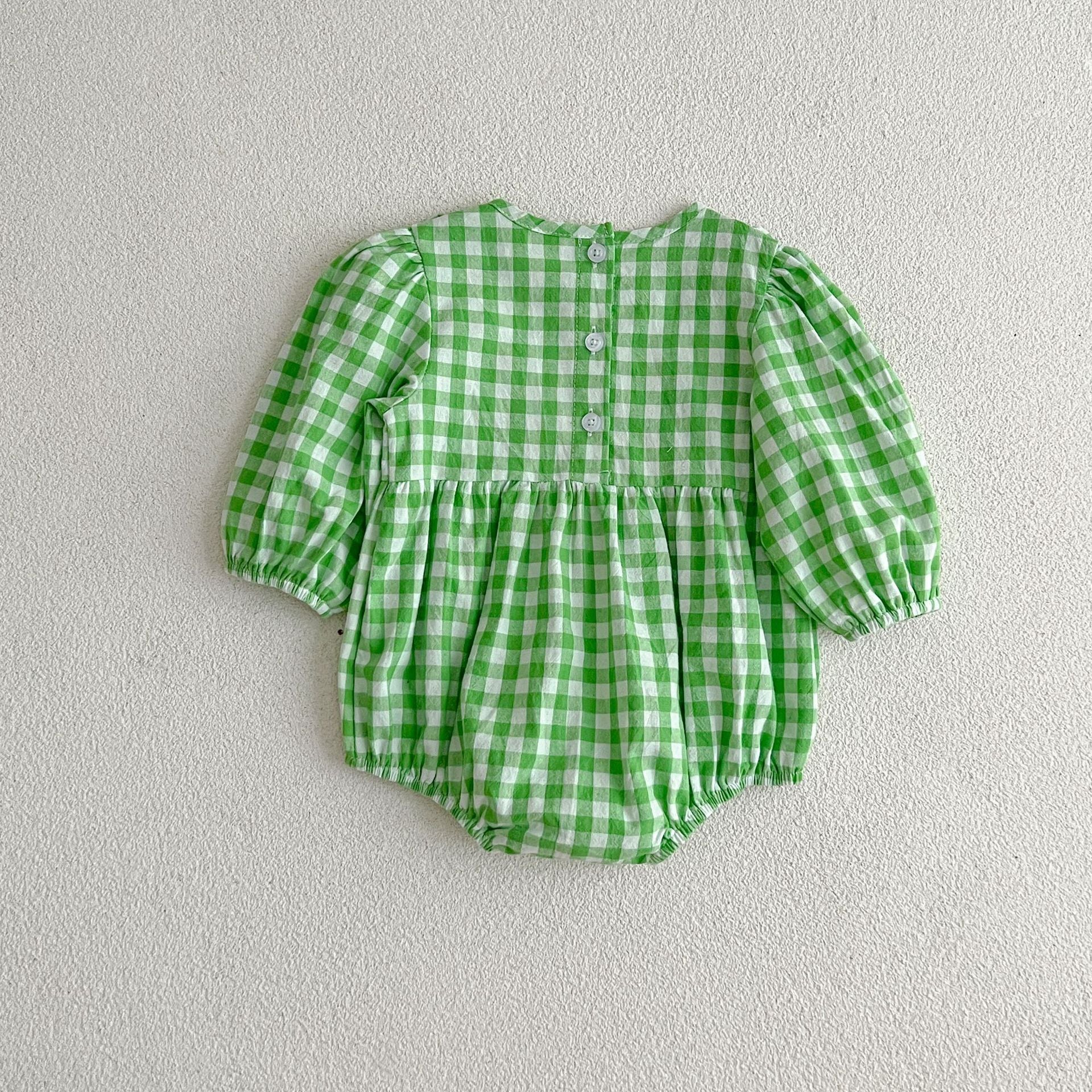 New Multi-Color Plaid Fashion One-Piece Baby Romper