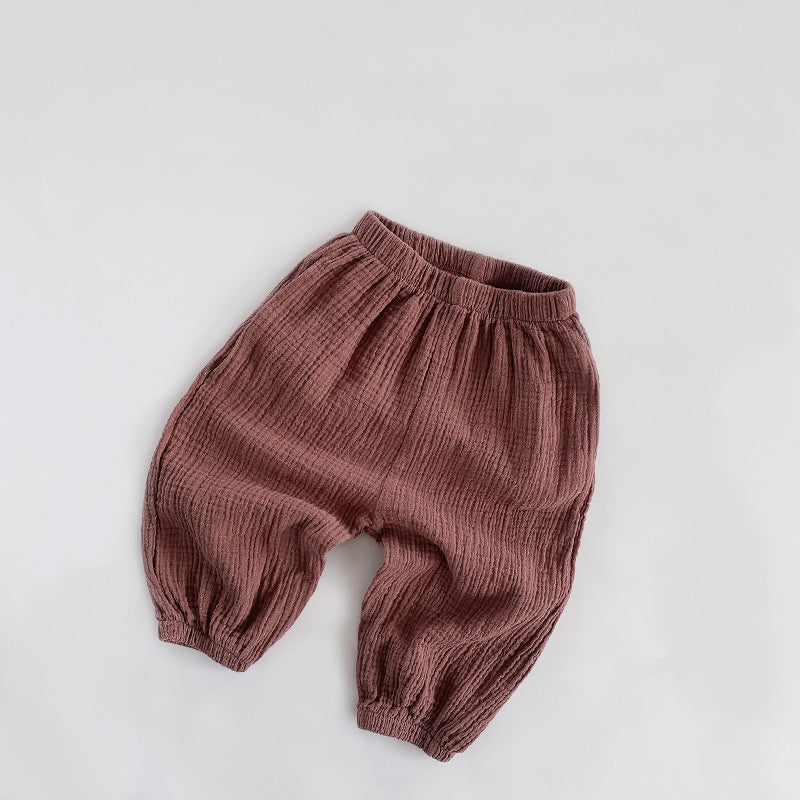 Boy's and girl's baby pants loose bloomers all-match trousers