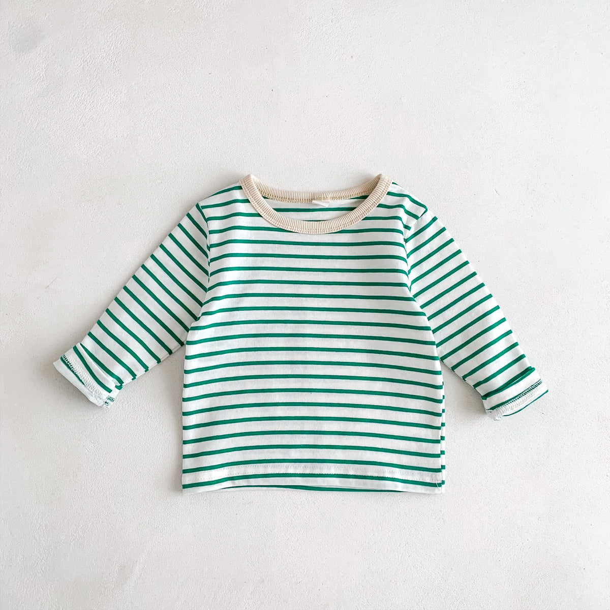 Children's Long Sleeve Solid Color Cotton All-Match T-shirt Tops Bottoming Shirt