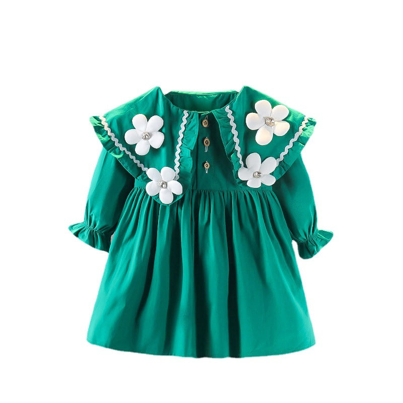 Girls Flowers Dress Little Girl Princess Dress