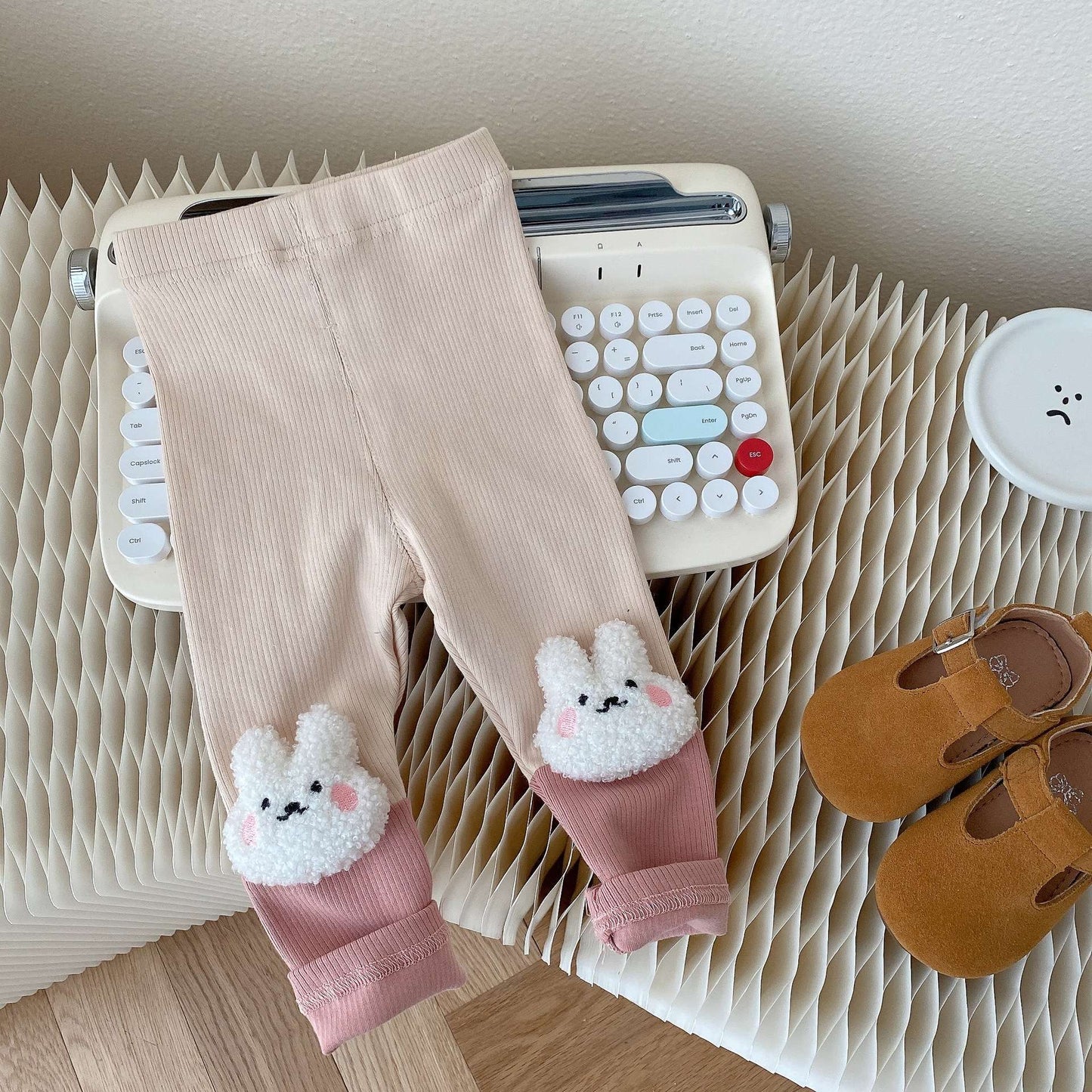 Baby Girl Tights Thick Knit Cotton Leggings