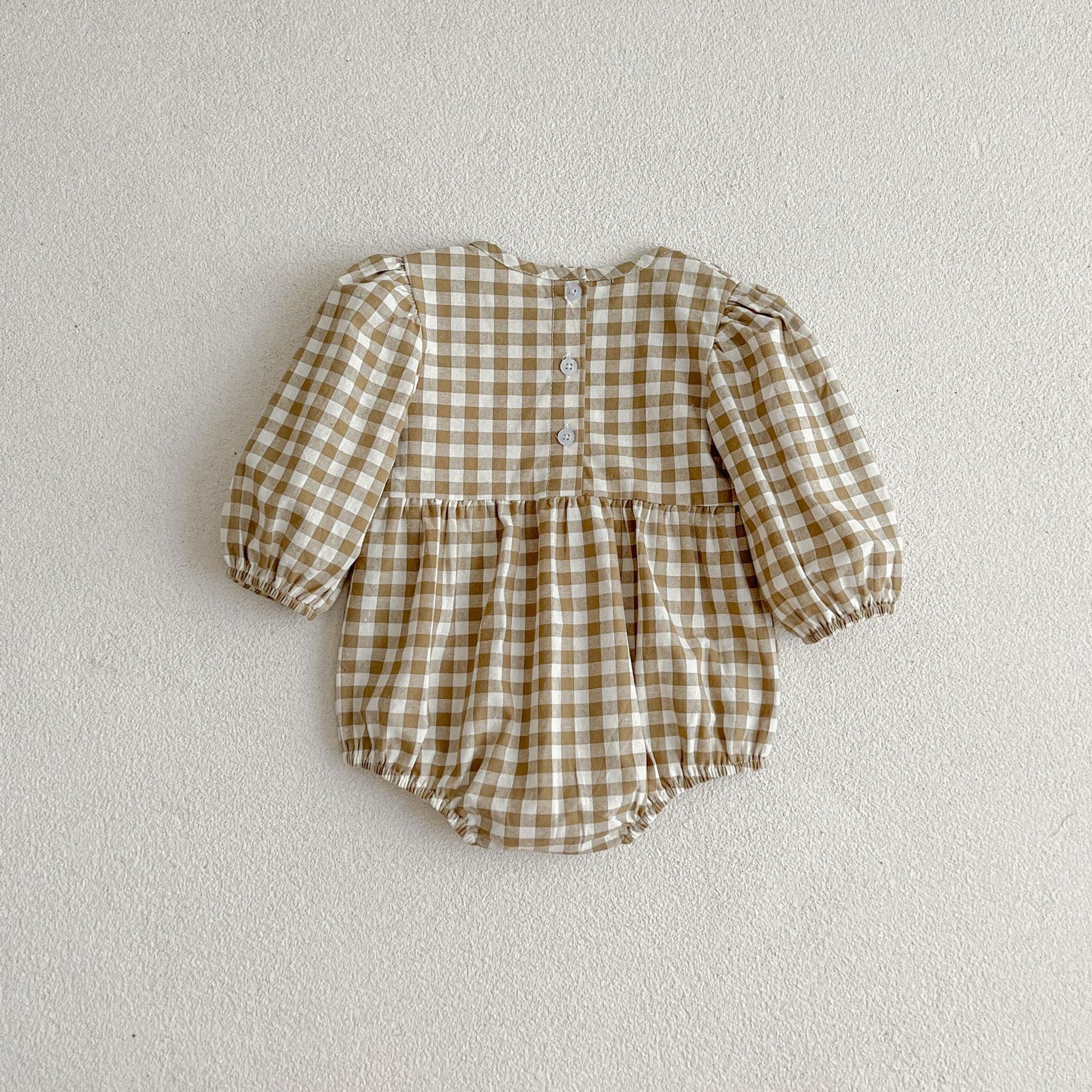 New Multi-Color Plaid Fashion One-Piece Baby Romper