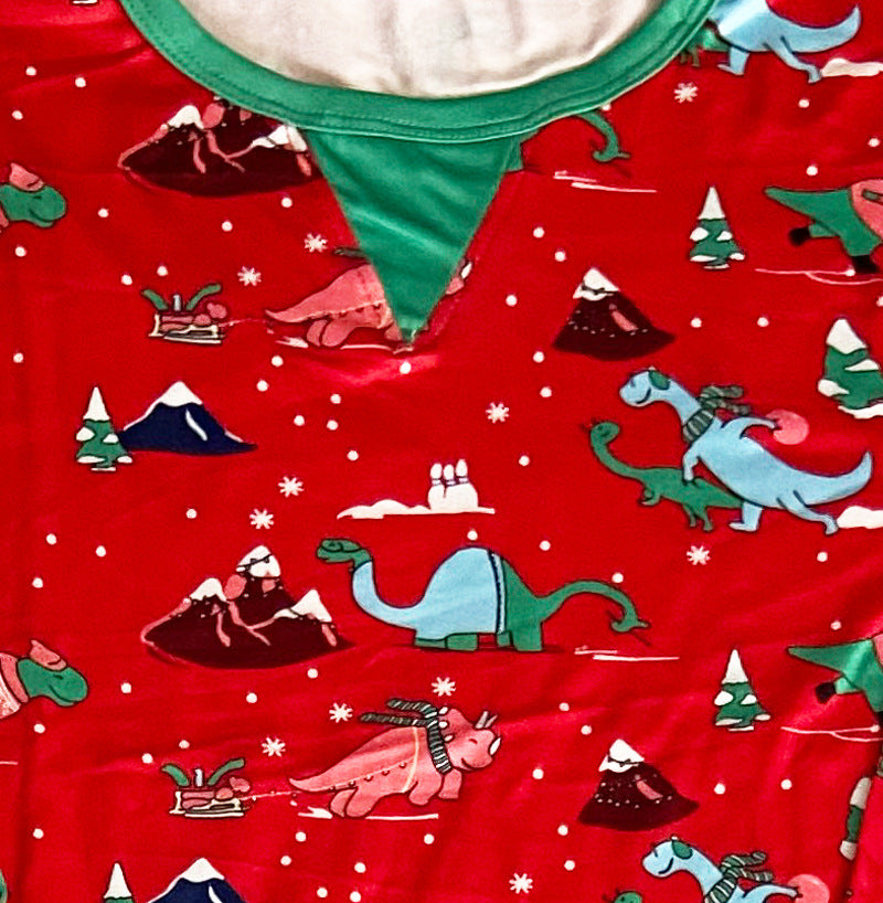 Family Matching Festive Christmas Pajama Cotton Sets