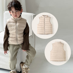 Kids and Toddlers' Lightweight Water-Resistant Packable Puffer Vest