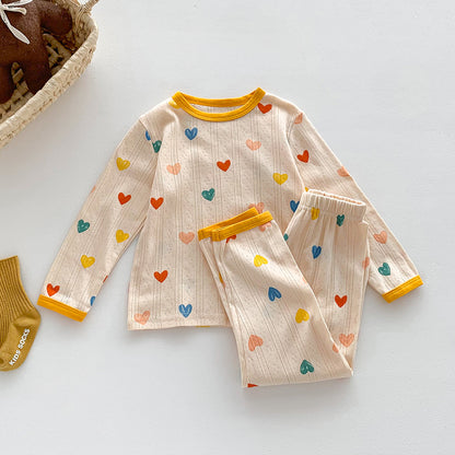 Toddler Boy Girl Cotton Long Sleeve Pajamas Sleepwear