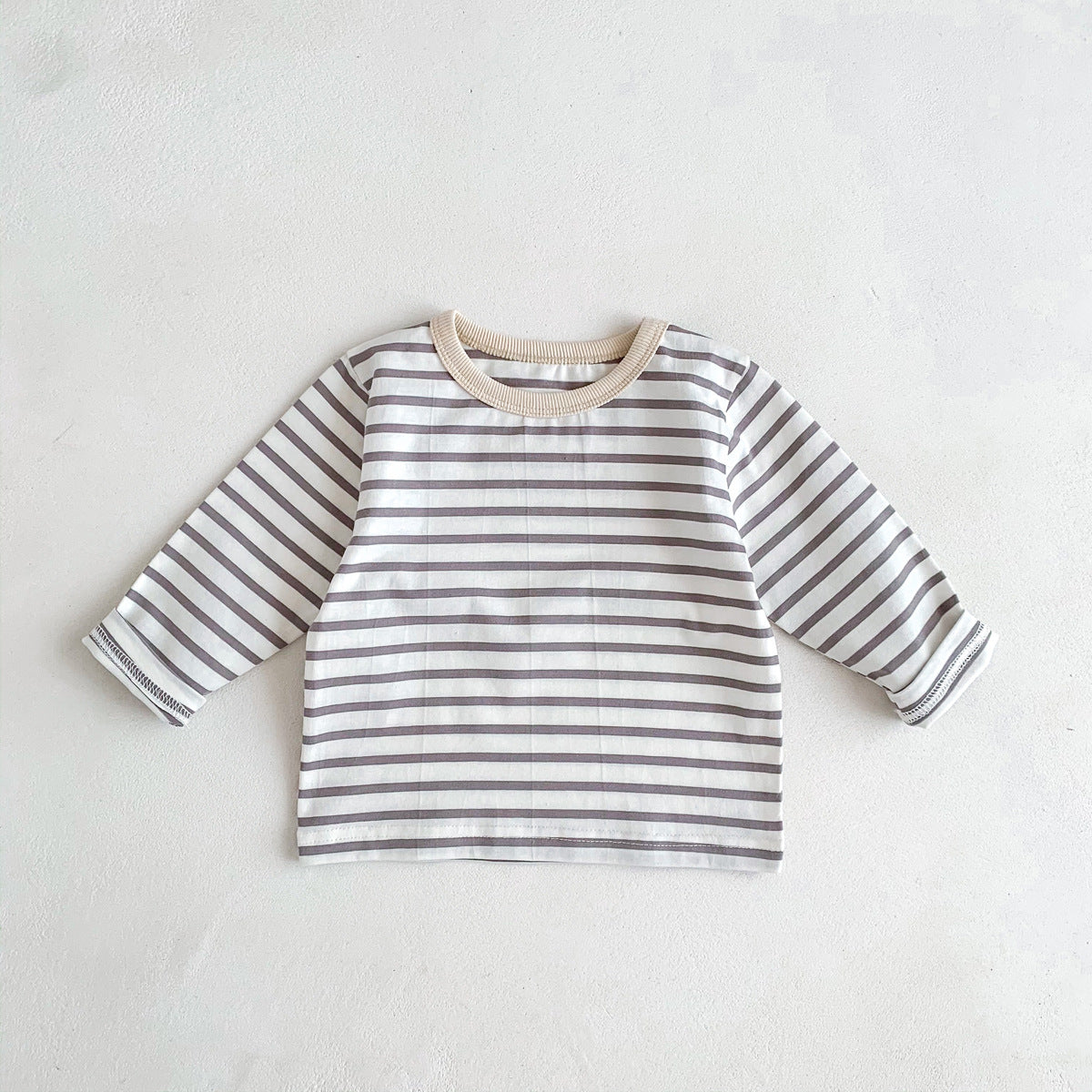 Children's Long Sleeve Solid Color Cotton All-Match T-shirt Tops Bottoming Shirt