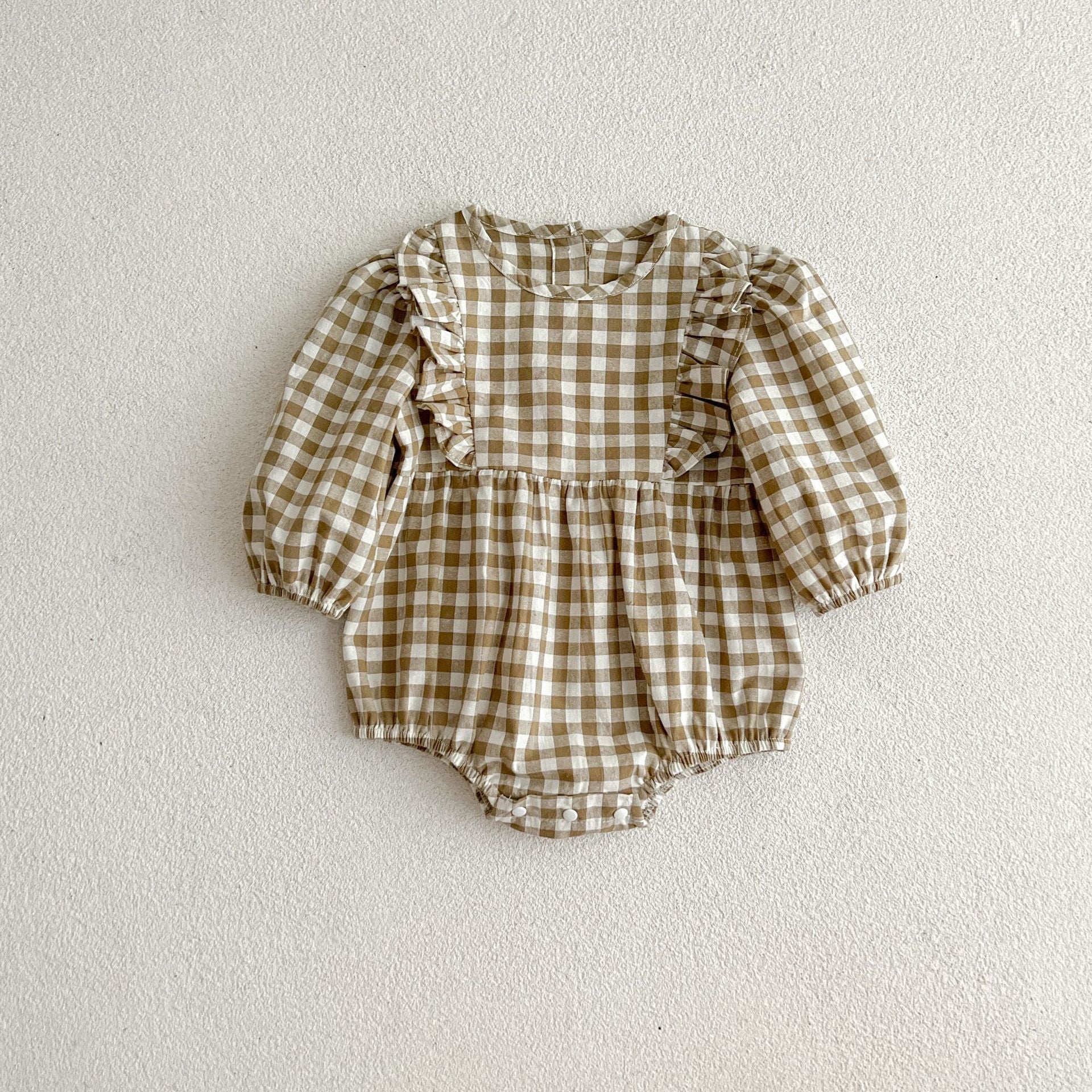 New Multi-Color Plaid Fashion One-Piece Baby Romper