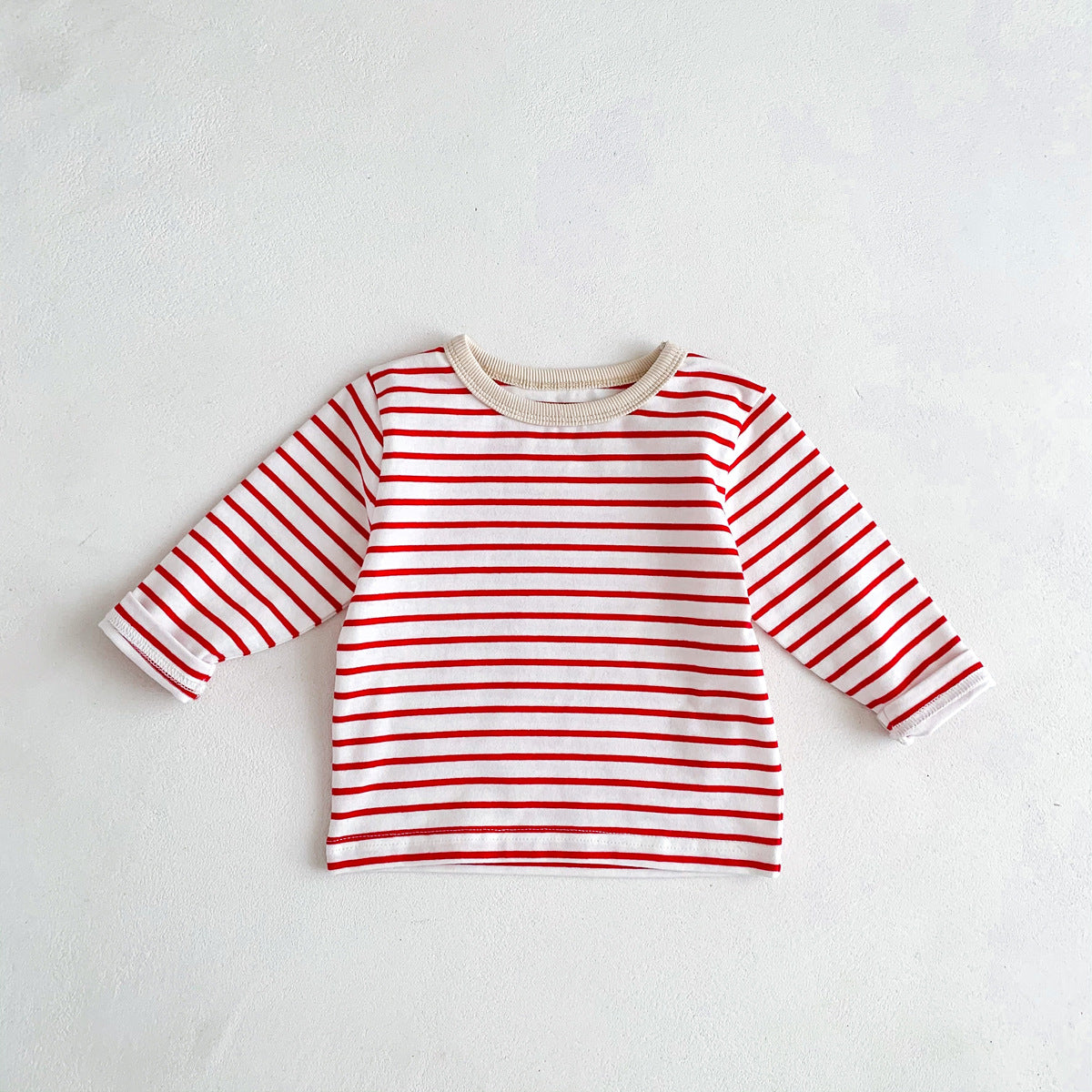 Children's Long Sleeve Solid Color Cotton All-Match T-shirt Tops Bottoming Shirt