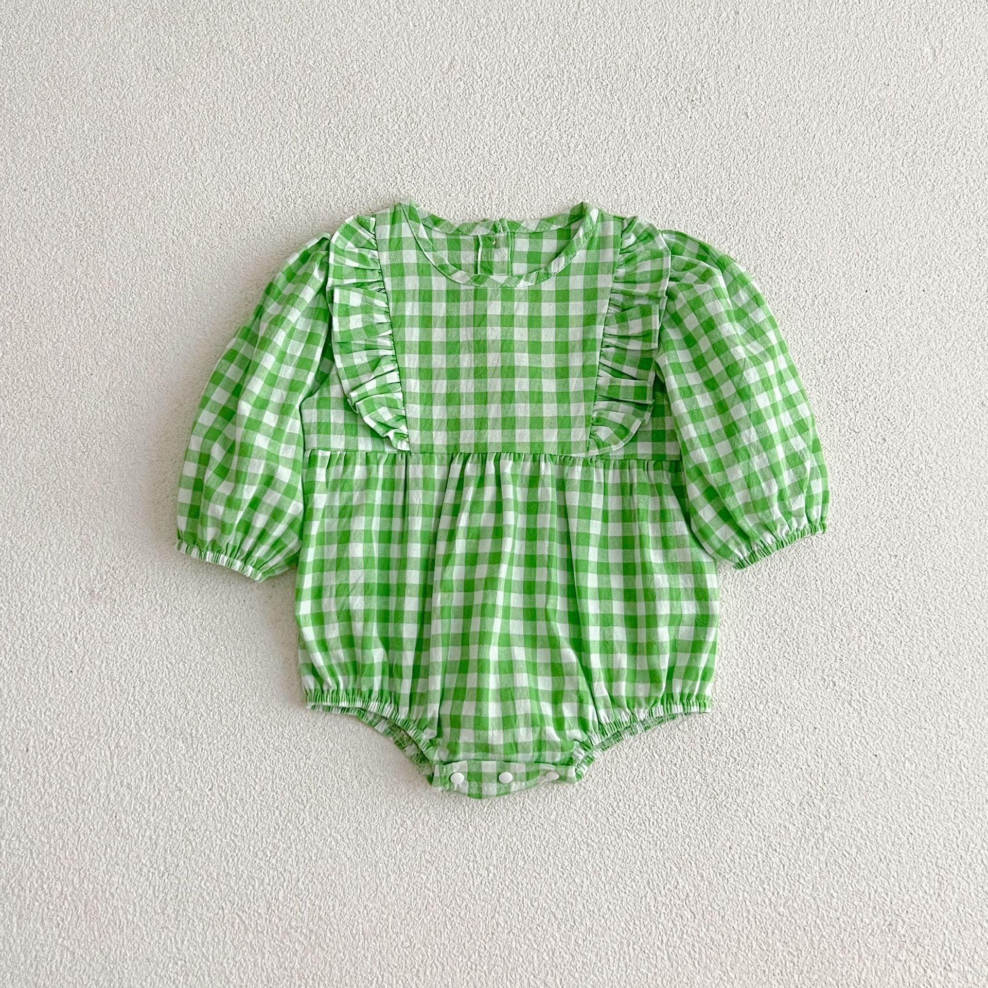 New Multi-Color Plaid Fashion One-Piece Baby Romper